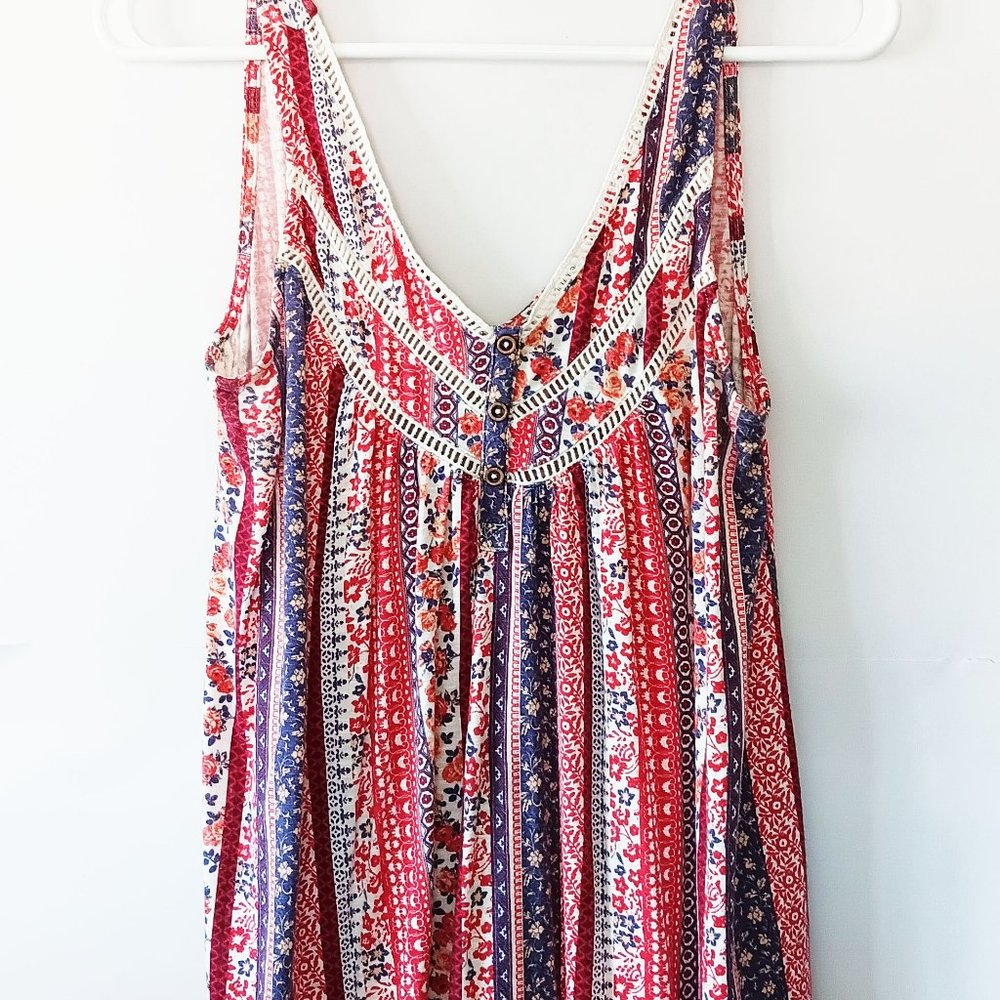 MAURICES Red White and Blue Tank Top Size XS